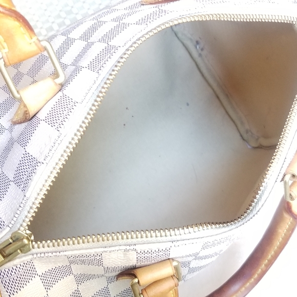 Extra pictures Auth Louis Vuitton Speedy Azur 25 - Picture 10 of 13